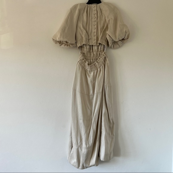 AJE Euphoria Cut Out Dress Stone • Size 8 • RRP $625 - Picture 13 of 16